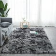 thumbnail image 1 of Shag Area Rugs for Living Room Bedroom- Fluffy 5x7 Grey & Blue Rug, Shaggy Rug for Girls Boys Living Room Carpet, 1 of 6
