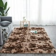 thumbnail image 1 of Shag Area Rugs for Living Room Bedroom- Fluffy 5x7 Grey & Blue Rug, Shaggy Rug for Girls Boys Living Room Carpet, 1 of 5