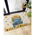 thumbnail image 1 of Shag Bath Rugs Blue Truck Farm Yellow Sunflower Plush Soft Fluffy Doormat Floor Carpet,Non-Slip Living Room Bedroom Kitchen Entryway Door Mats Country Plant Retro Linen, 1 of 6