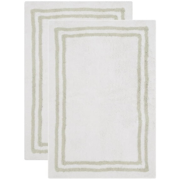 Shag & Flokati Rug - Plush Master Bath -Sage Green-Color:Sage Green,Design:Shag & Flokati,Shape:Rectangle,Size:3'L x 2' W