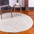thumbnail image 1 of Shag Laurian Collection Area Rug 7' Round - Pure Ivory, 1 of 5