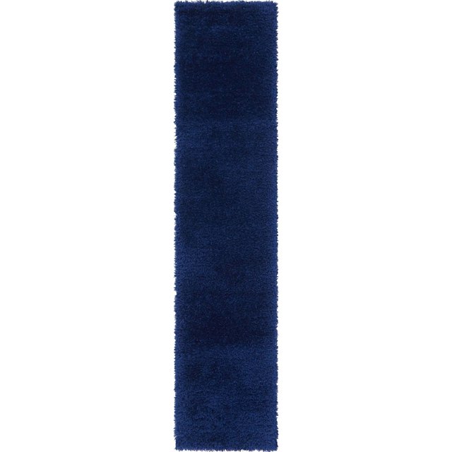 Shag Pling Collection Area Rug 2'x10' - Aegean Blue