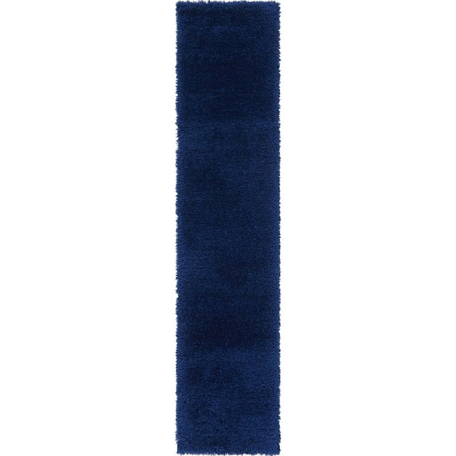 Shag Pling Collection Area Rug 2'x10' - Aegean Blue