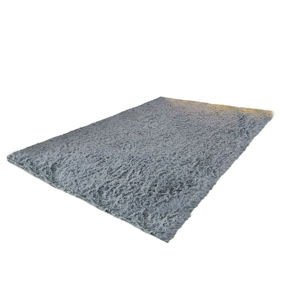 Shag Plush Area Rug 62.99x23.62 Inch - Multicolor Modern Minimalist Style - Non-Slip Backing, Shed-Resistant & Easy to Clean, Full-Cover Rug for Bedroom/Living Room (Incl. Domestic Shipping)