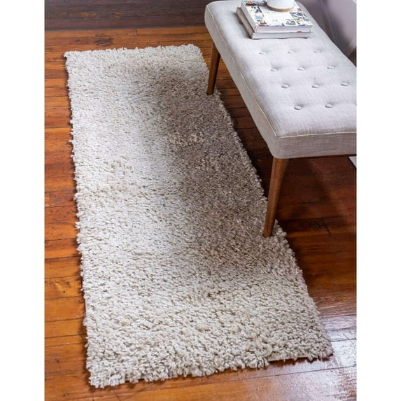 Shag Turhal Collection Area Rug Linen - 2'2"x6'7"