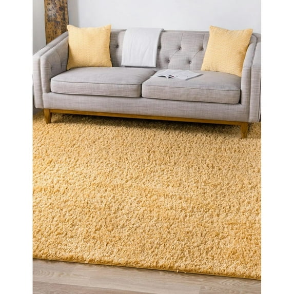 Shag Turhal Collection Area Rug Sunglow - 7' Square