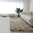 thumbnail image 1 of Shaggy Area Rug 20X63in Soft Polyester Floor Mat,Non Slip Living Room Bedroom Runner Carpet for Sofa Side Bed Nordic Style Home Decor Fade Resistant Easy Clean Fabric(Beige), 1 of 3
