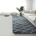 thumbnail image 1 of Shaggy Area Rug 20X63in Soft Polyester Floor Mat,Non Slip Living Room Bedroom Runner Carpet for Sofa Side Bed Nordic Style Home Decor Fade Resistant Easy Clean Fabric(Gray), 1 of 3