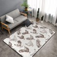 thumbnail image 1 of Shaggy Area Rug, Chickens Rugs for Living Room Bedroom Non Slip Door Mat Indoor Carpet Machine Washable Nursery Home Decor Floor Mats for Entryway 60x39in, 1 of 5