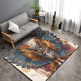 thumbnail image 1 of Shaggy Area Rug, Colorful Owl Tattoo Art Rugs for Living Room Bedroom Non Slip Door Mat Indoor Carpet Machine Washable Nursery Home Decor Floor Mats for Entryway 60x39in, 1 of 5