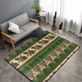 thumbnail image 1 of Shaggy Area Rug, Dark Green Vintage Corn Pattern Rugs for Living Room Bedroom Non Slip Door Mat Indoor Carpet Machine Washable Nursery Home Decor Floor Mats for Entryway 60x39in, 1 of 5