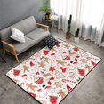 thumbnail image 1 of Shaggy Area Rug, Gingerbread Holiday Sweets Rugs for Living Room Bedroom Non Slip Door Mat Indoor Carpet Machine Washable Nursery Home Decor Floor Mats for Entryway 60x39in, 1 of 5