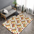thumbnail image 1 of Shaggy Area Rug, Hot Dog 7 Rugs for Living Room Bedroom Non Slip Door Mat Indoor Carpet Machine Washable Nursery Home Decor Floor Mats for Entryway 60x39in, 1 of 5