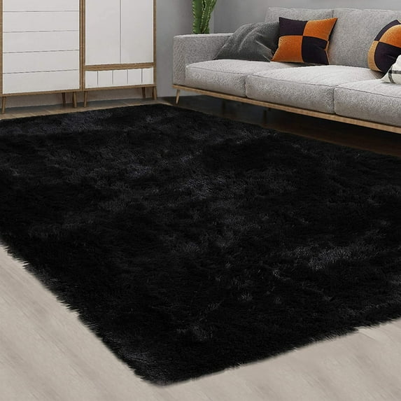 Shaggy Area Rug, Modern Tie Dye Indoor Plush Carpet for Bedroom Living Room, Faux Fur Fluffy Area Rug