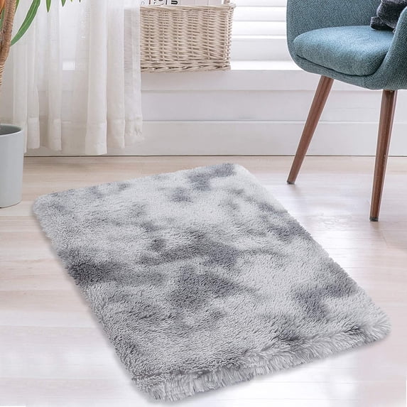 Shaggy Area Rug, Modern Tie Dye Indoor Plush Carpet for Bedroom Living Room, Faux Fur Fluffy Area Rug