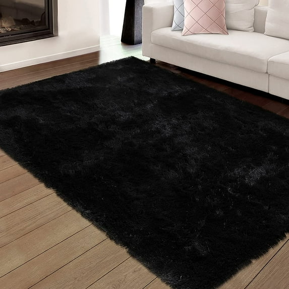 Shaggy Area Rug, Modern Tie Dye Indoor Plush Carpet for Bedroom Living Room, Faux Fur Fluffy Area Rug