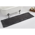 thumbnail image 1 of Shaggy Border Collection 100% Cotton 20' x 60' Runner Bath Rug in Gray, 1 of 1