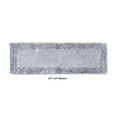 thumbnail image 1 of Shaggy Border Collection 100% Cotton Runner Bath Rug - Silver, 1 of 1