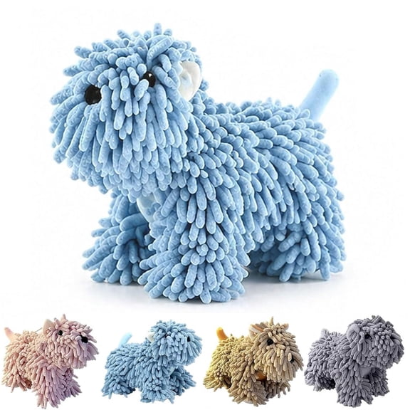 Shaggy Dog Hand Towel, Chenille Fuzzy Hanging Hand Towel for Bathroom Kitchen Sink, Absorbent Soft Microfiber Puppy Shape Drying Cloth for Washstand Home Decor Gift