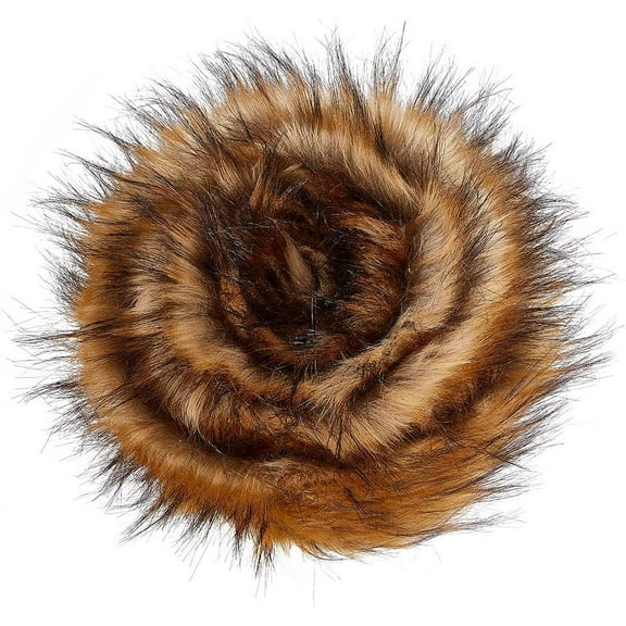 Shaggy Faux Fur Ribbon Roll Christmas Brown Fox Fur Fabric 3x71 Artificial Shaggy Synthetic Plush Patch Trim Fuzzy Fur Scrap Sewing Fur Cuts for Winter DIY Craft Clothing Blankets Patches DIY
