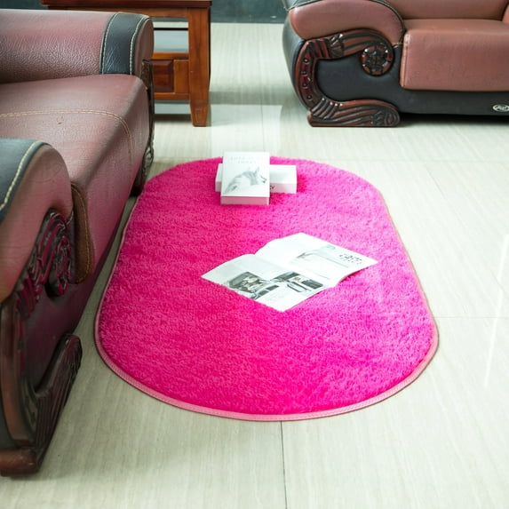 Shaggy Fluffy Faux Fur Area Rug Door Mat Carpet Rugs for Bedroom Living Room Bed Side Plush Carpets