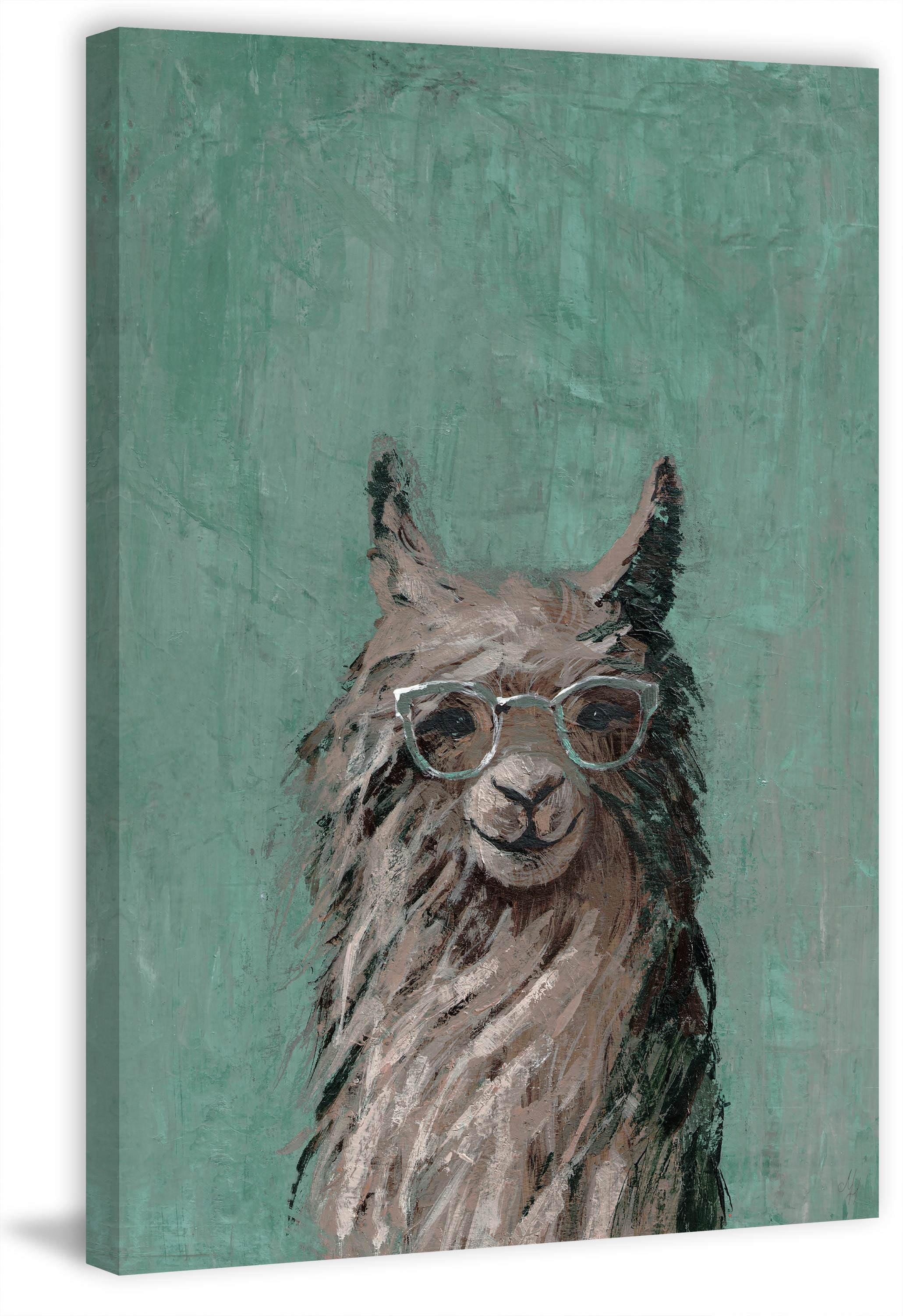 Shaggy Llama III Painting Print on Wrapped Canvas