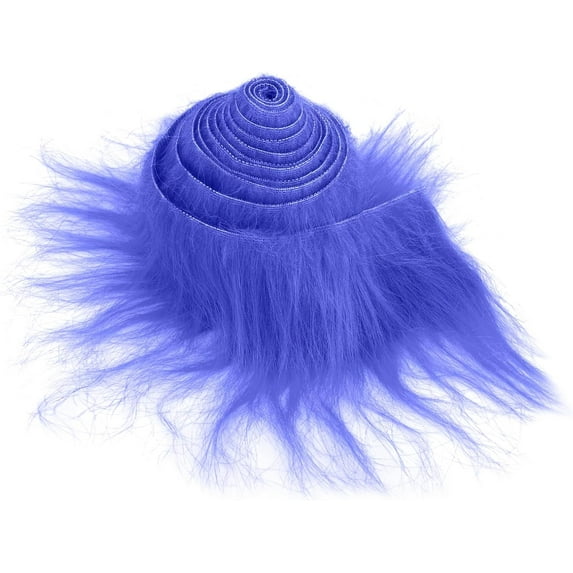 Shaggy Plush Faux Fur Fabric Precut Strips 2x60inch Rainbow Fur Fluffy Fuzzy Craft Fur for Gnomes Beard Santa Claus Hair Dwarf Cosplay Costume DIY Craft Christmas Decoration
