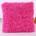 thumbnail image 1 of Shaggy Plush Faux Fur Throw Pillow Covers Fuzzy Decorative Pillow Case Luxury Square Velvety Cushion Case for Sofa Bedroom Car, 1 of 4