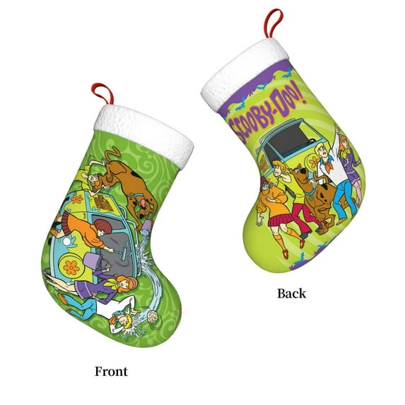 Shaggy Scooby-Doo Christmas Stocking Gift Home Decor Hanging Socks Kids Kits Stuffers Santa