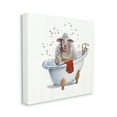 thumbnail image 1 of Shaggy Sheep in Bubble Bath Playful Farm Animal Animals & Insects Gallery-Wrapped Canvas Print Wall Art, 17x17, 1 of 6