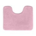 thumbnail image 1 of Shaggy Toilet Bath Mat U-Shaped Contour Rugs for Bathroom, Soft and Comfortable, Maximum Absorbent, Dry Quickly, Non-Slip, Machine-Washable (20 x 20 inch, Pink), 1 of 2