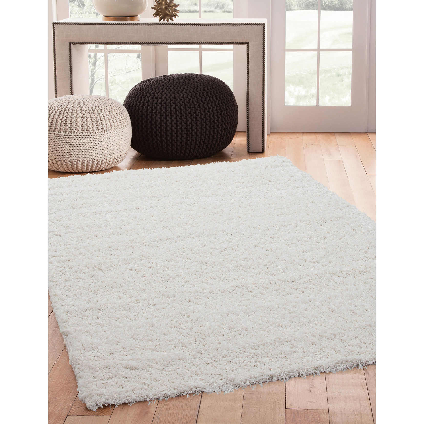 Shaggy White Rug / Kitchen / Absorbs Spills and Moisture - Walmart.com