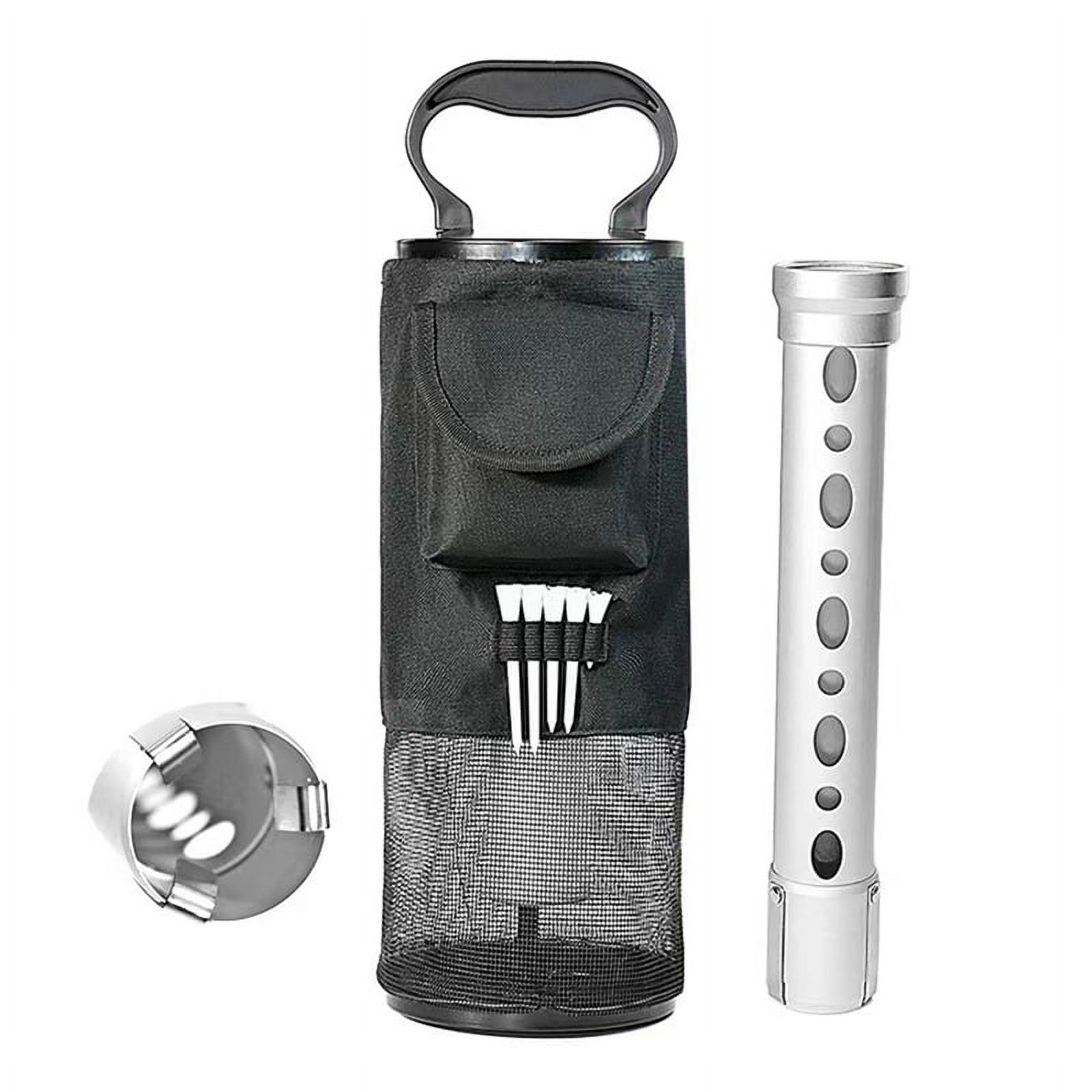 Shags Bag for Golf Balls,Golf Ball Retriever with Detachable Aluminum Alloy Tube, Golf Shags Bags with Pocket&Tee Holder - image 1 of 7