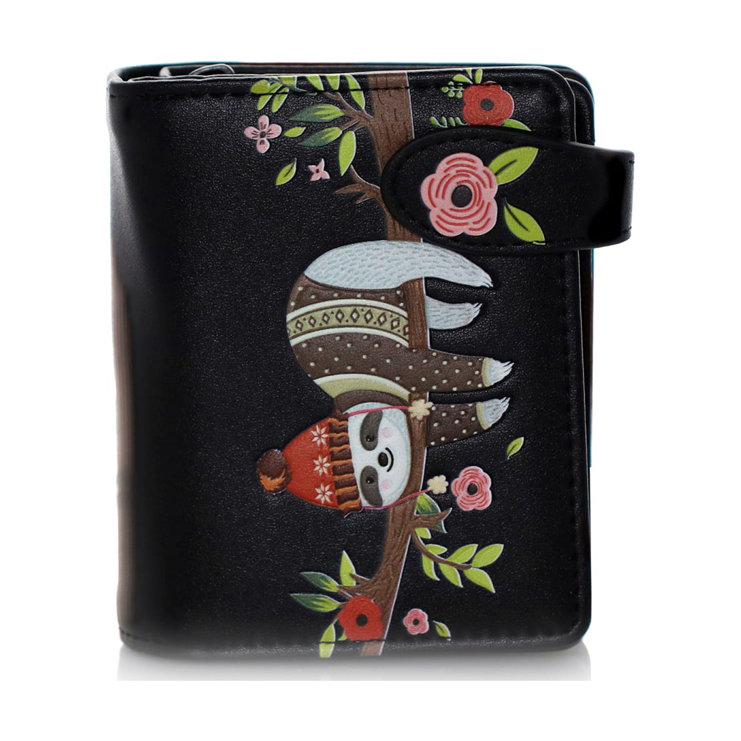 Shadow Cat Large Faux Leather Wallet by ShagWear