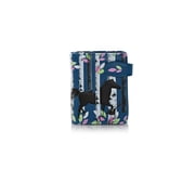 Shagwear Forest Horse Pattern Small Zipper Womens Wallet Blue Faux Leather, Adult