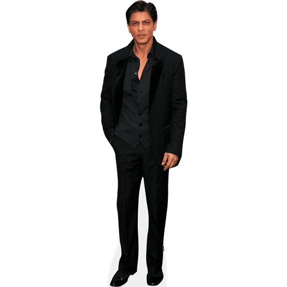 Shah Rukh Khan (Black Suit) Mini Cardboard Cutout Standee