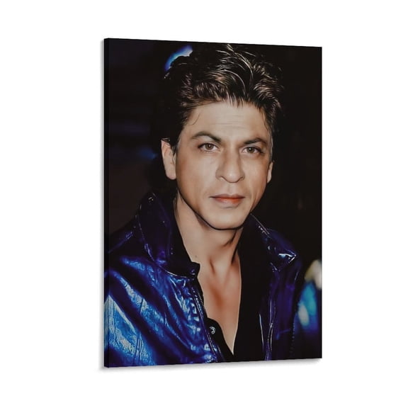 Shah Rukh Khan Famous Actor India Poster Young Wall Art Poster Scroll Canvas Painting Picture Living Room Decor Home 24x36inch(60x90cm)