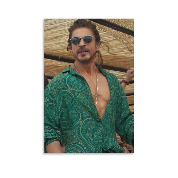 Shah Rukh Khan India Actor Poster Wall Art Poster Scroll Canvas Painting Picture Living Room Decor Home 12x18inch(30x45cm)