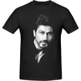 thumbnail image 1 of Shah Rukh Khan Man's T Shirt Summer O-Neck Short Sleeve Classic Cotton Tops, 1 of 7