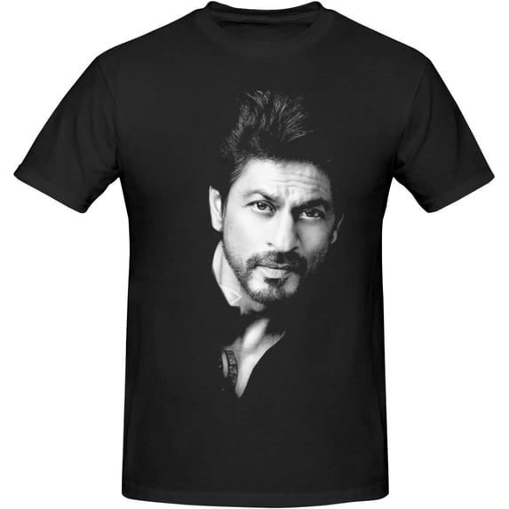 Shah Rukh Khan Man's T Shirt Summer O-Neck Short Sleeve Classic Cotton Tops