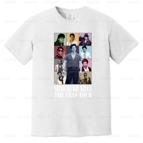 Shah Rukh Khan Tour Shirt Cool Fan Art Poster Tee Bollywood Comfort Color T-Shirt Unisex, up to 4XL