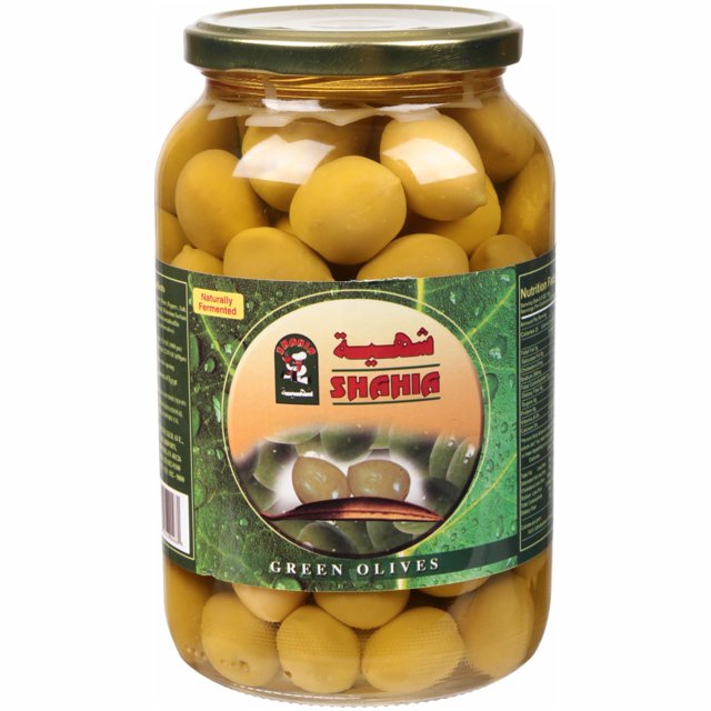 Shahia Naturally Fermented Green Olives 35.3 oz. Jar