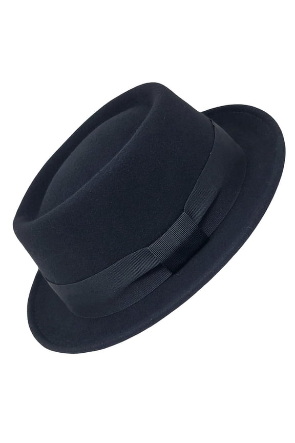 Handmade 100% Felt Wool Pork Pie Fedora Hat | Unisex Classic Style