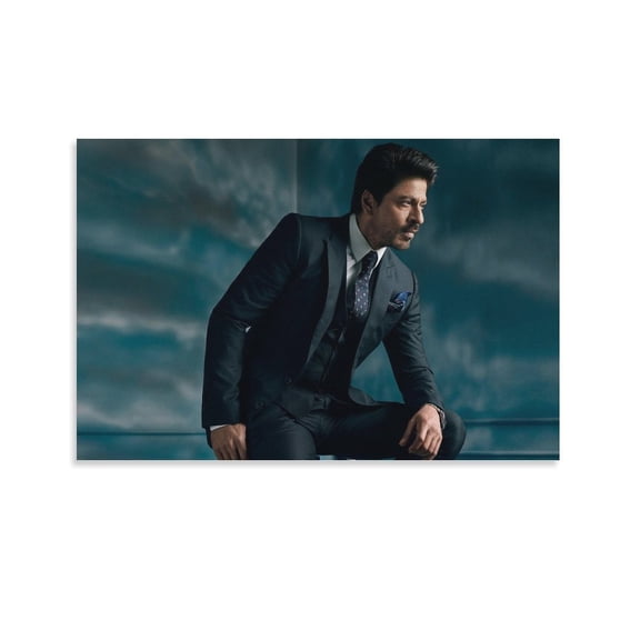 Shahrukh Khan Poster Actor India Canvas Poster Wall Art Picture Prints Hanging Photo Gift Decor Home Posters Artworks 16x24inch(40x60cm)