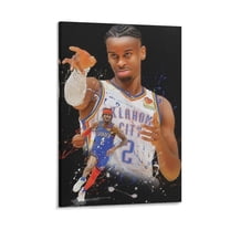 Shai Gilgeous Alexander Canvas Poster Art Poster Canvas Painting Decor Wall Print Photo Gifts Home Modern Decorative Posters 12x18inch(30x45cm)