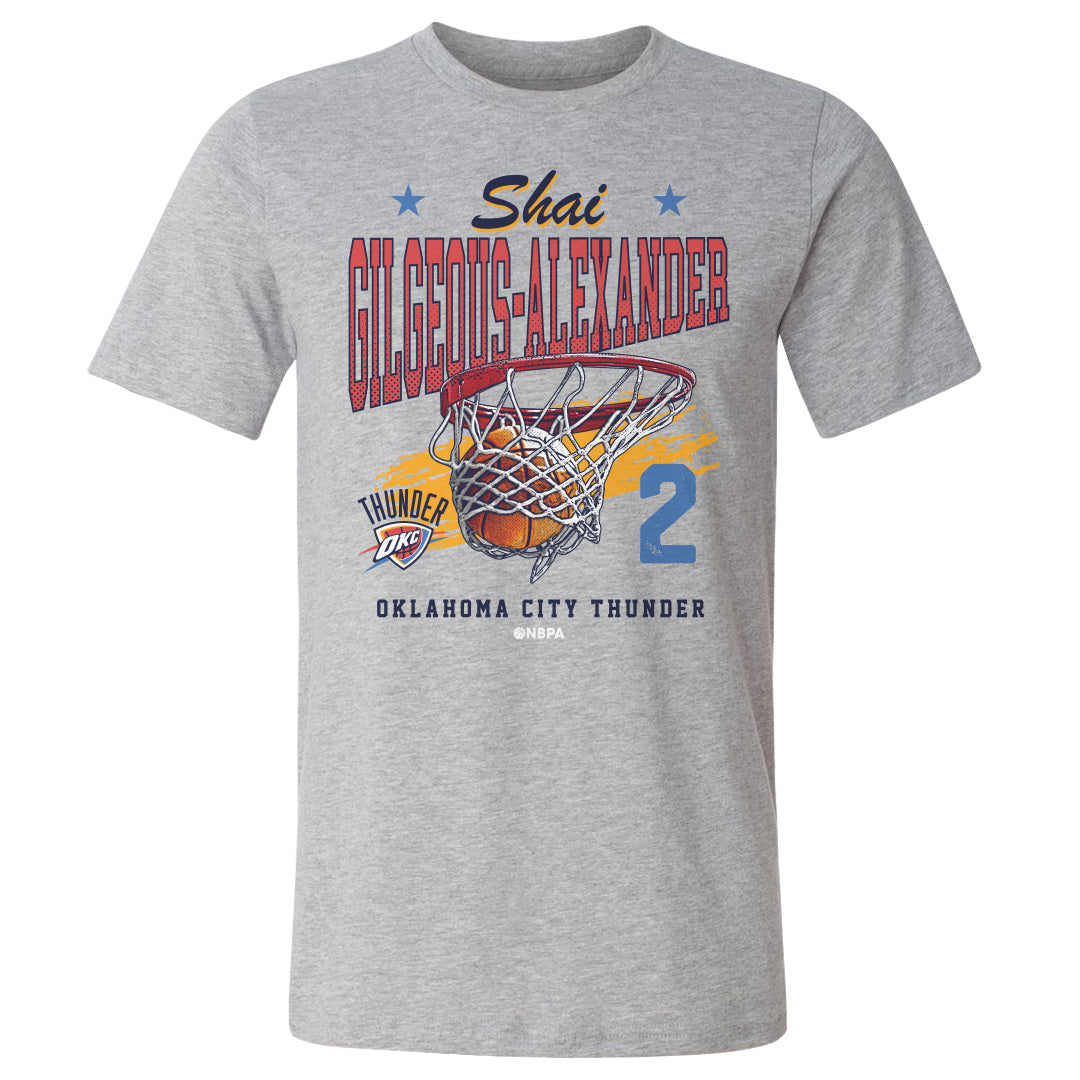 Shai GilgeousAlexander Oklahoma City Thunder Swish WHT, Vintage TShirt, Game Day, Gift for fan