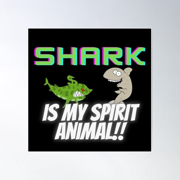 Shak Is My Spirit Animal!! Poster Wall Art, Modern Wall Decor For Living Room Bedroom, 24x24 UNFRAMED