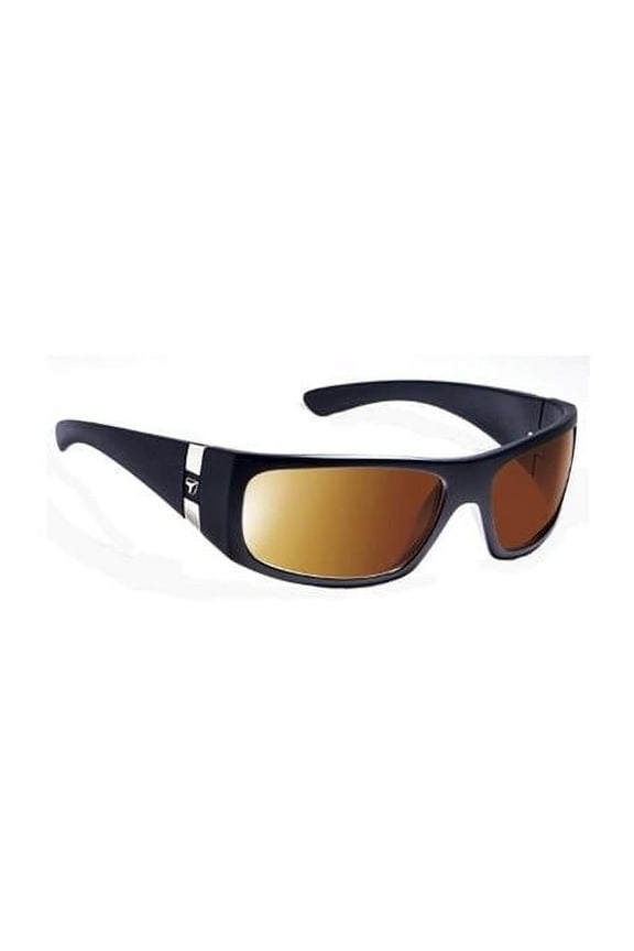 Shaka Active Sunglasses,Matte Black Frame,SharpView Polarized Copper Lens