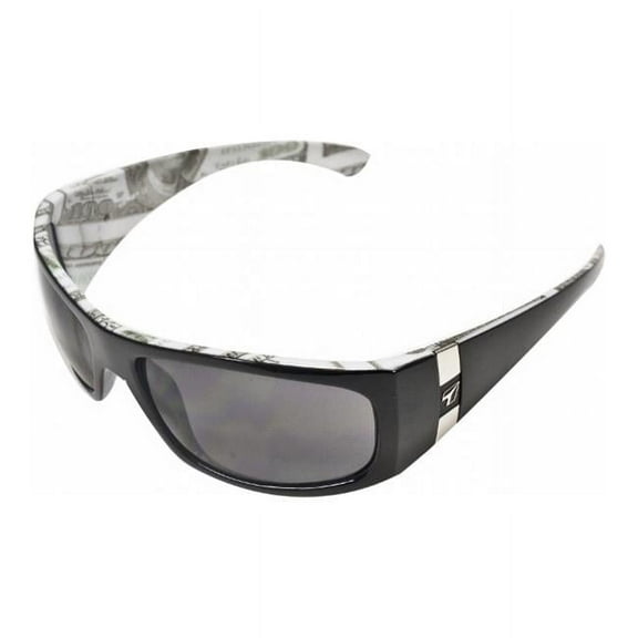 Shaka Close Wrap Fitting Sunglasses, Black C-Note Frame, SharpView Gray Le