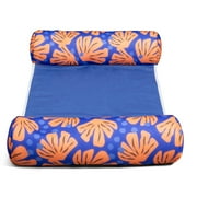 Big Joe Hammock Sling Pool Float, Doubled-Sided Mesh, Quick Draining Fabric, No Inflation Needed, Sweet Shells Berry